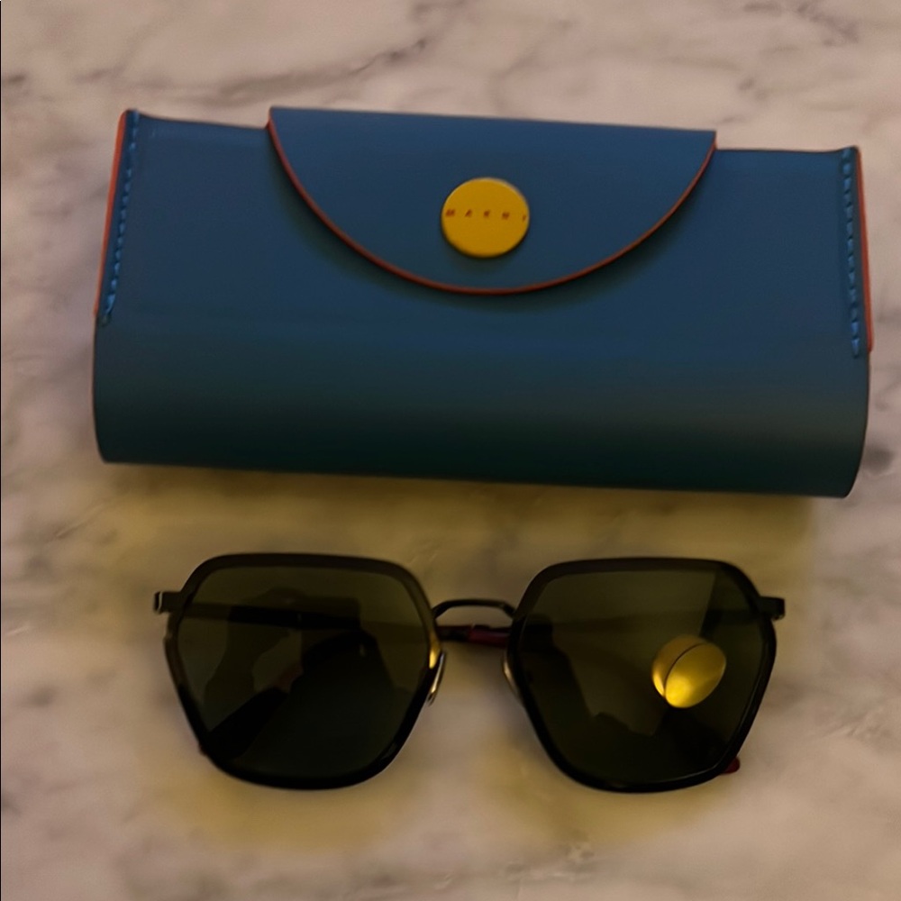 Marni Blue Leather Women's Bag